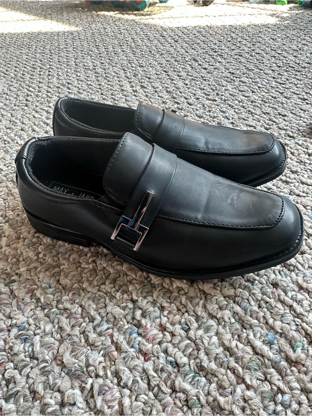 Max + Jake Kids Slip-On Dress Loafers - Classic Formal Style